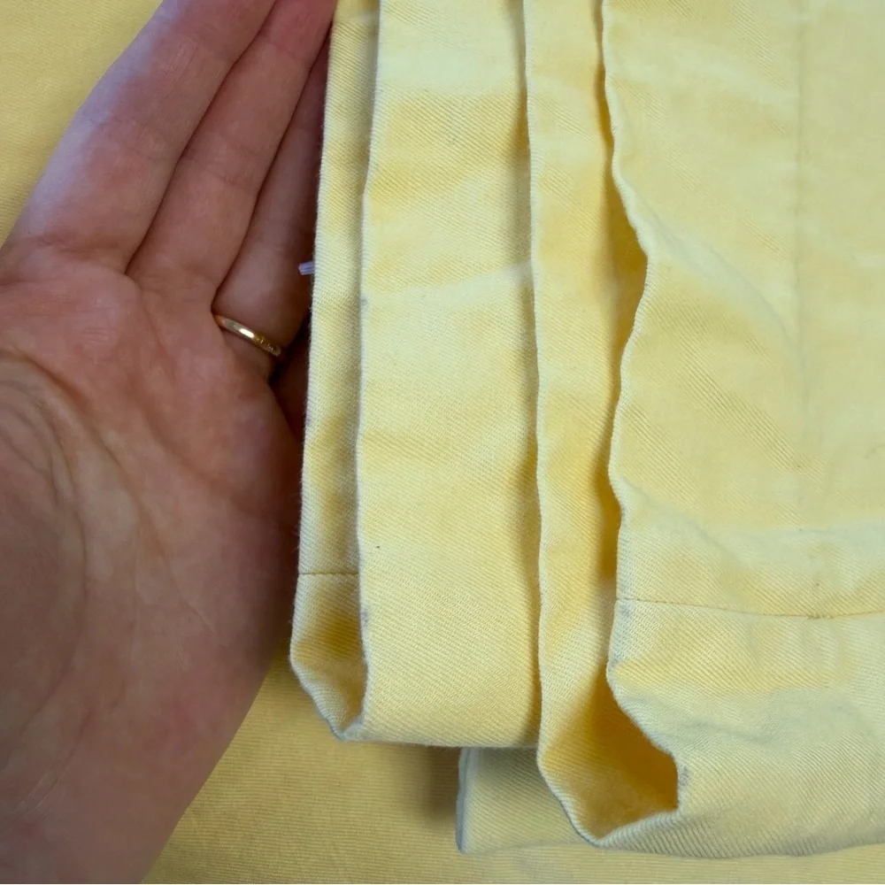 NWOT Banana Republic Soft Yellow Linen Blend Wide Leg ISLET Pants Size 8